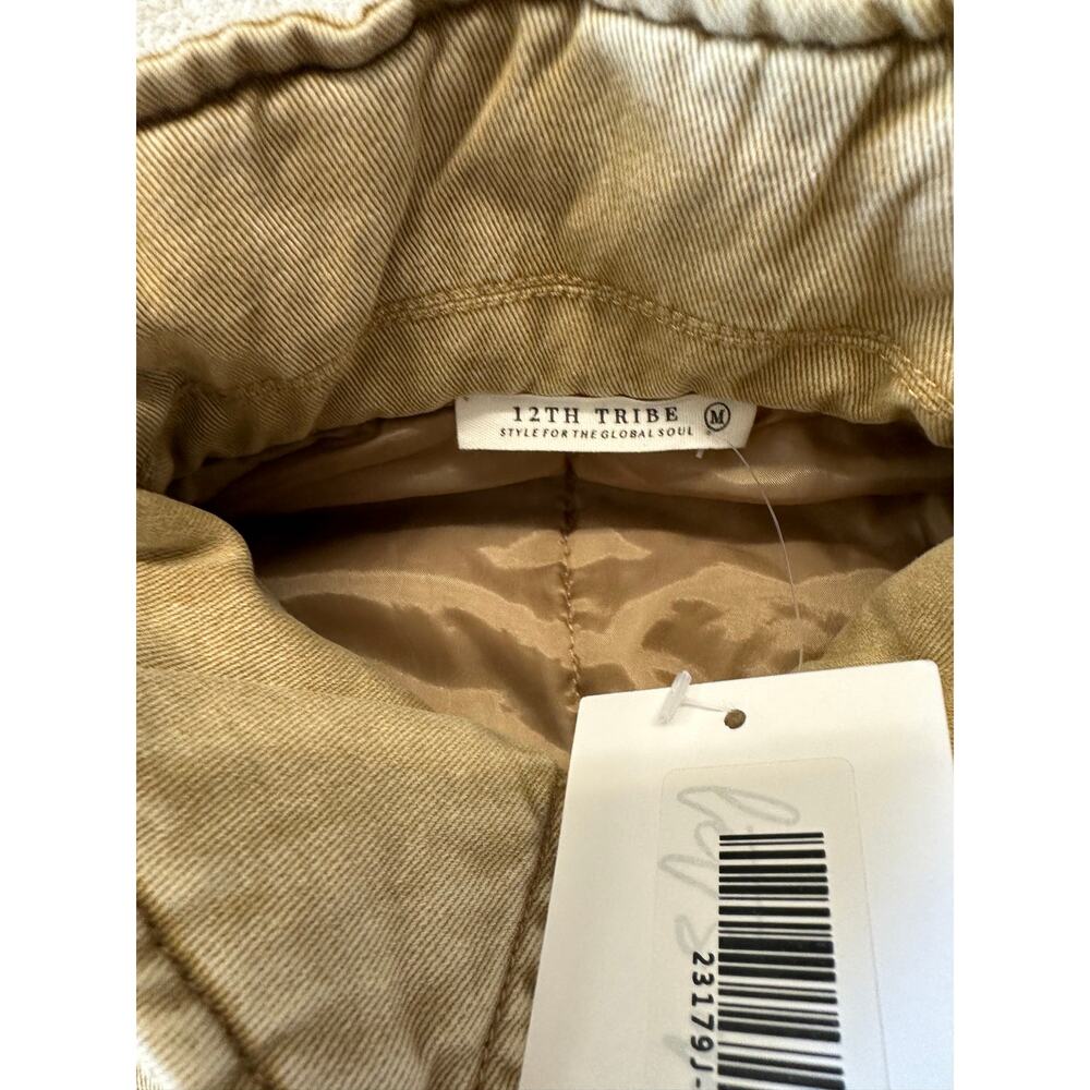 NWT* 12th Tribe Oversized Canvas Bomber Jacket Medium - Picture 6 of 8
